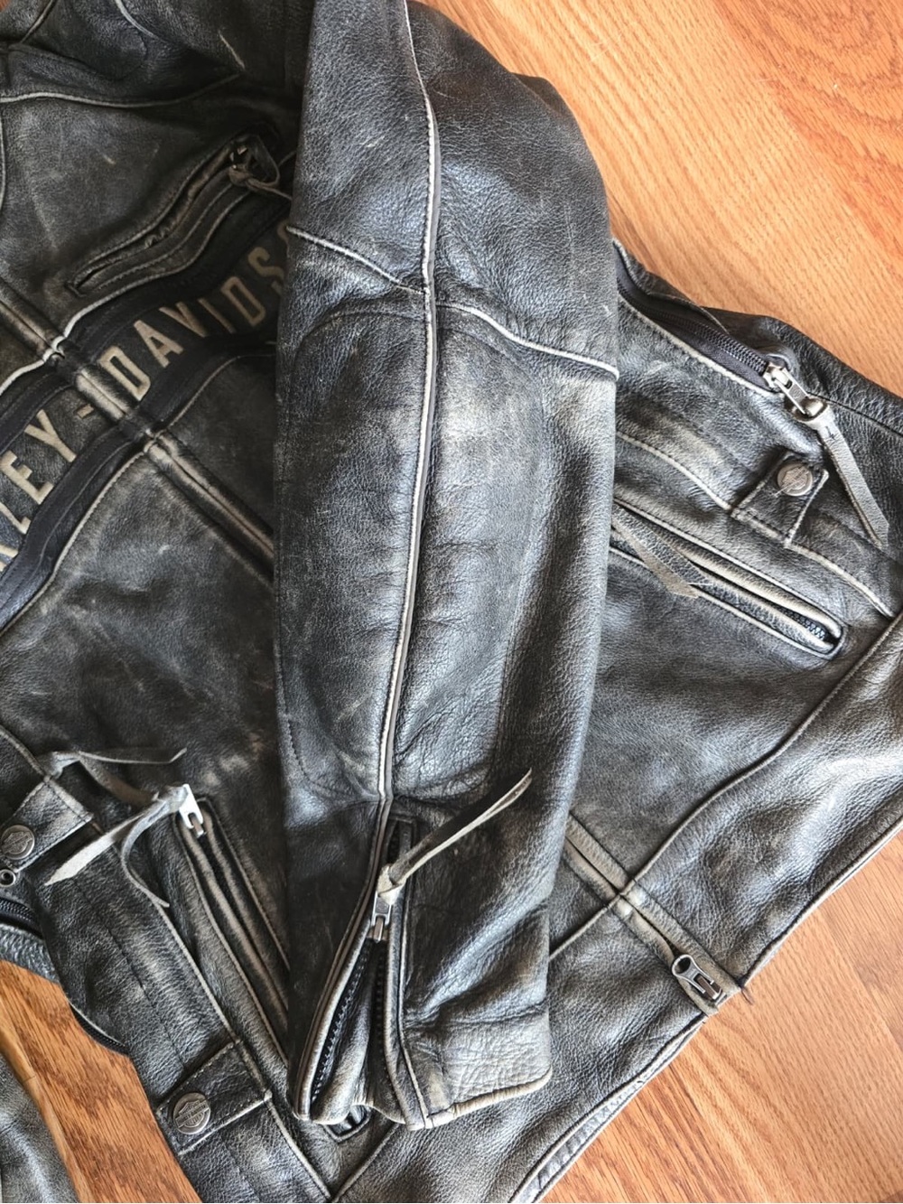 Harley Davidson Men’s Leather Jacket. Motorcycle Jacket. New!!! Size Large - Picture 9 of 15
